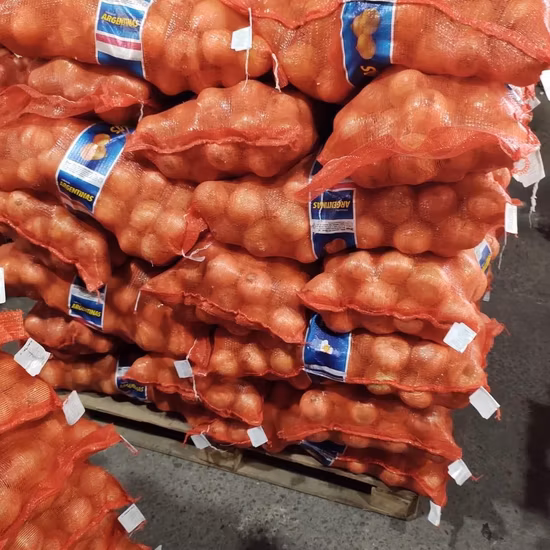 50*80cm PP 플라스틱 관형 그물 가방 야채 과일 메쉬 가방