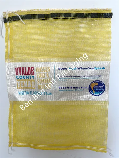 도매 PP/PE, HDPE 재사용 가능한 생산 야채 과일용 소형 포장 감자 메쉬 네트 백